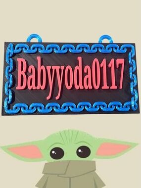 Custom Handcrafted Sign Order for @babyyoda0117